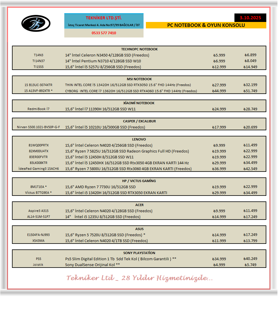 Bilgisayar / Oyun Konsolu